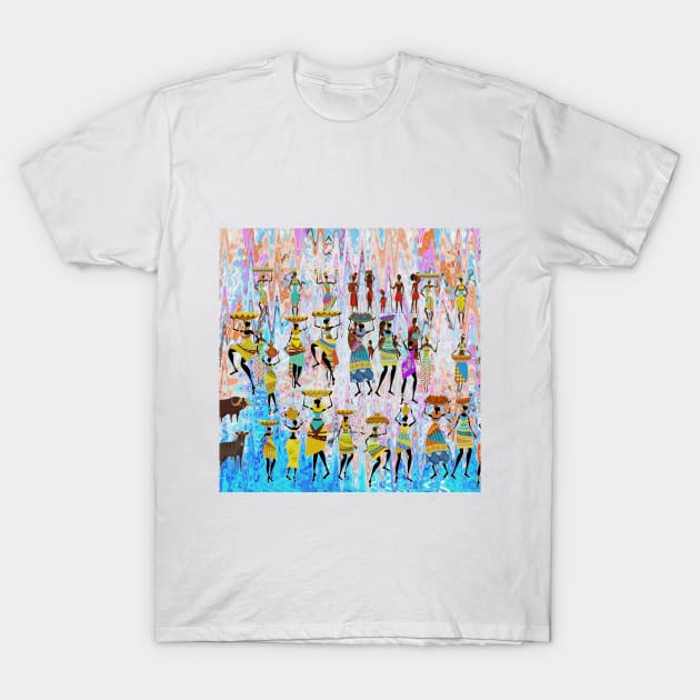 African Village T-Shirt by walil designer